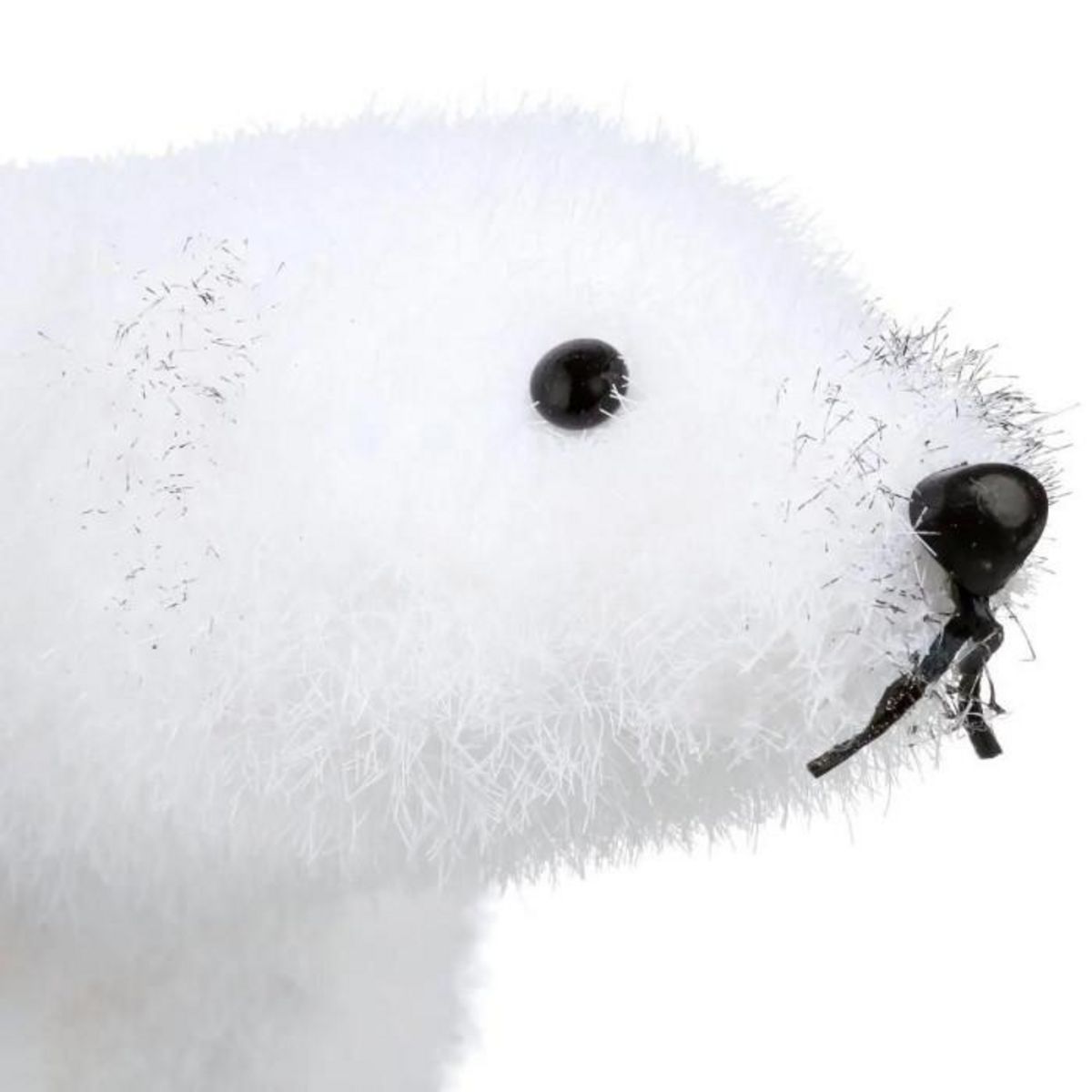 ATMOSPHERA Statuette Déco Ours  Manteau  21cm Blanc