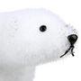 Voir la diapositive 2 : ATMOSPHERA Statuette Déco Ours  Manteau  21cm Blanc