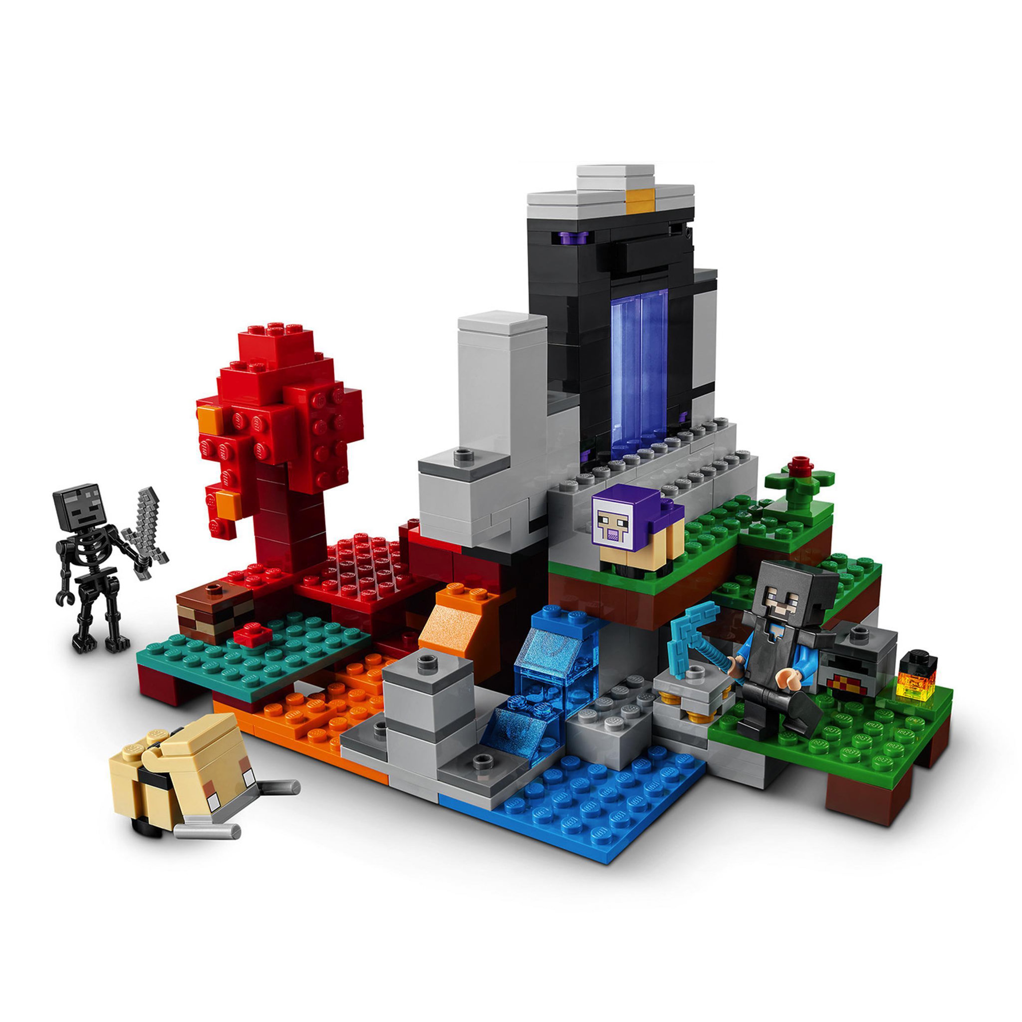 Voir la diapositive 3 : LEGO Minecraft 21172 - Le portail en ruine Jouet pour Enfants 8+ ans