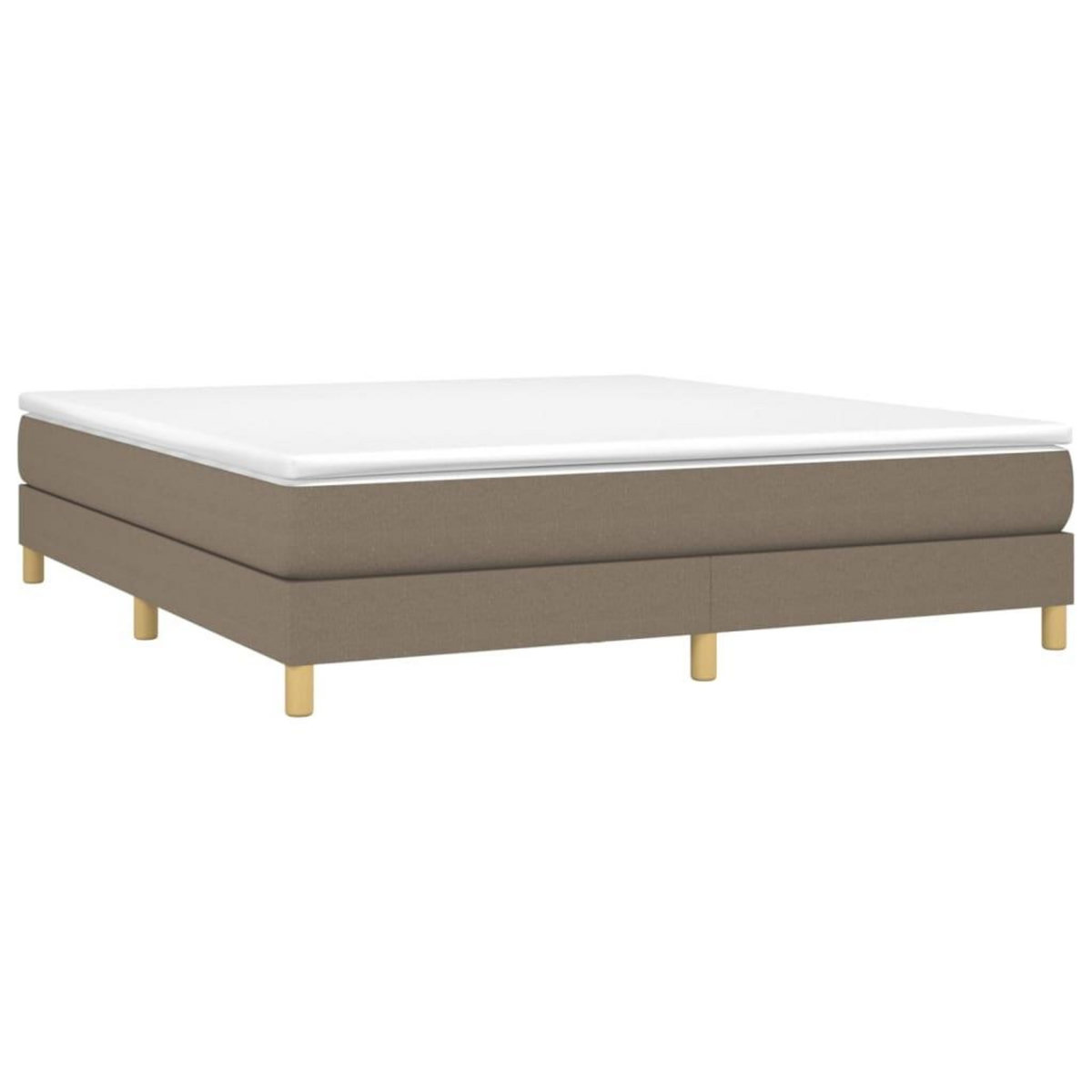 VIDAXL Cadre de lit sans matelas taupe 180x200 cm tissu