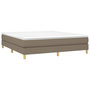 Voir la diapositive 3 : VIDAXL Cadre de lit sans matelas taupe 180x200 cm tissu