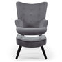 Voir la diapositive 2 : Paris Prix Fauteuil & Pouf Scandinave  Nomi  100cm Gris
