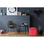 Voir la diapositive 3 : Paris Prix Pouf Rond Velours  Reese  43cm Rouge