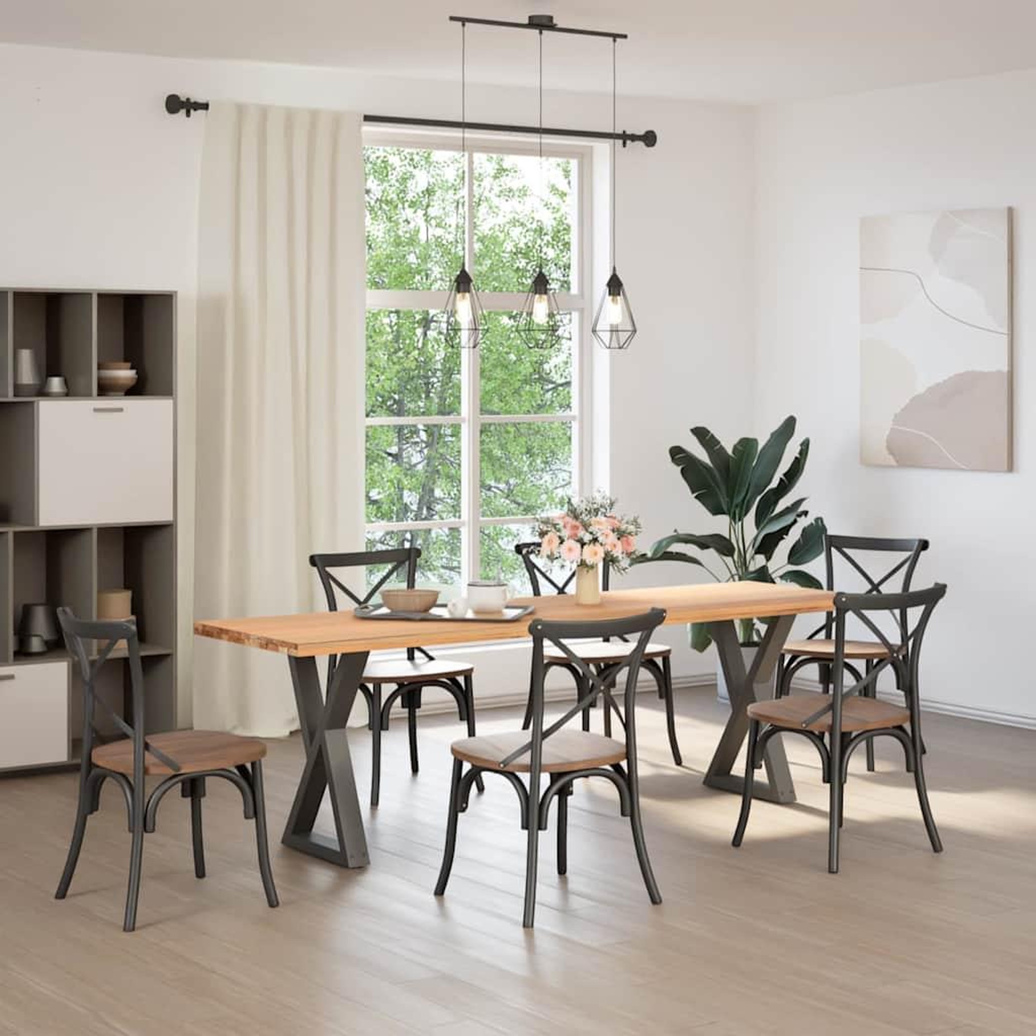 Voir la diapositive 3 : VIDAXL Pieds de table a manger 2 pcs anthracite 50x(72-73,3)cm