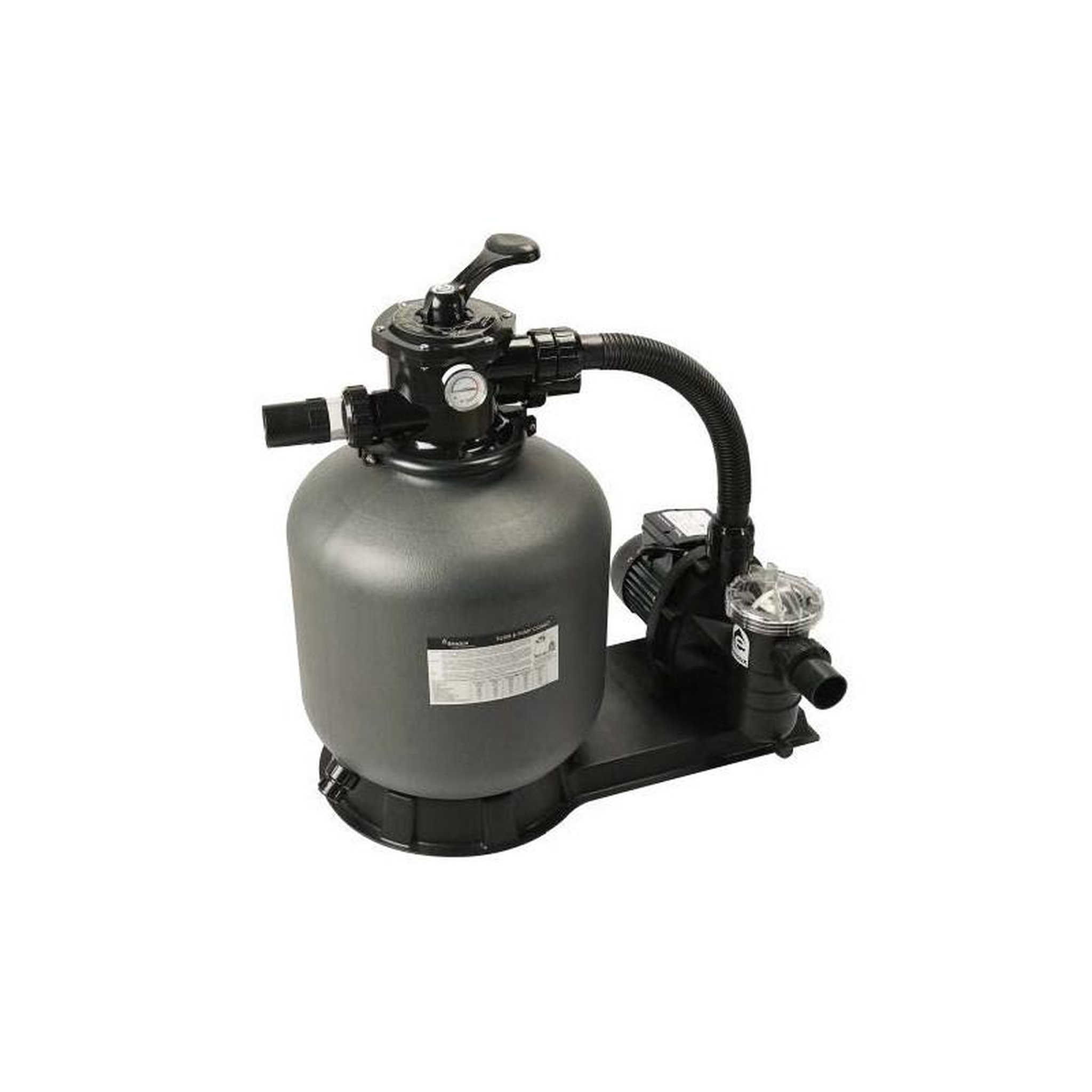 water'clip PLATINE DE FILTRATION A SABLE 16 M3H WATERCLIP 91988 96 x 76 x 62,7 cm NOIR/GRIS