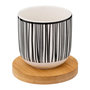 Voir la diapositive 4 : SECRET DE GOURMET Lot de 4 Tasses à Café  Bohemia  10cl Noir & Blanc