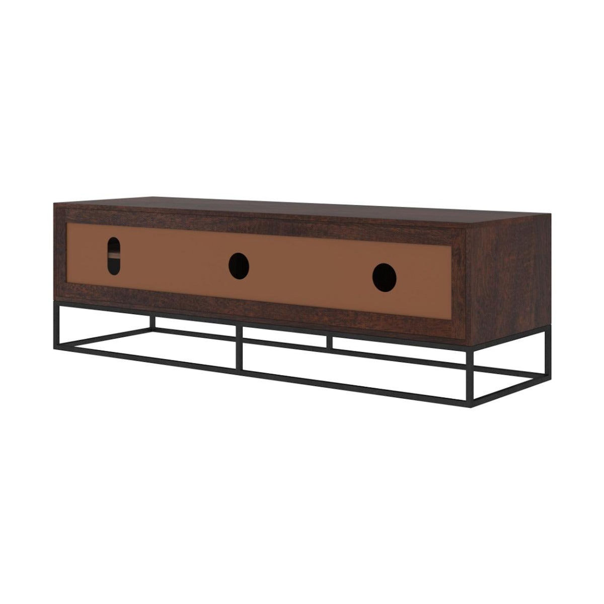 Rendez vous déco Meuble TV en bois d'acacia et bois recyclé 145 cm-Krabi