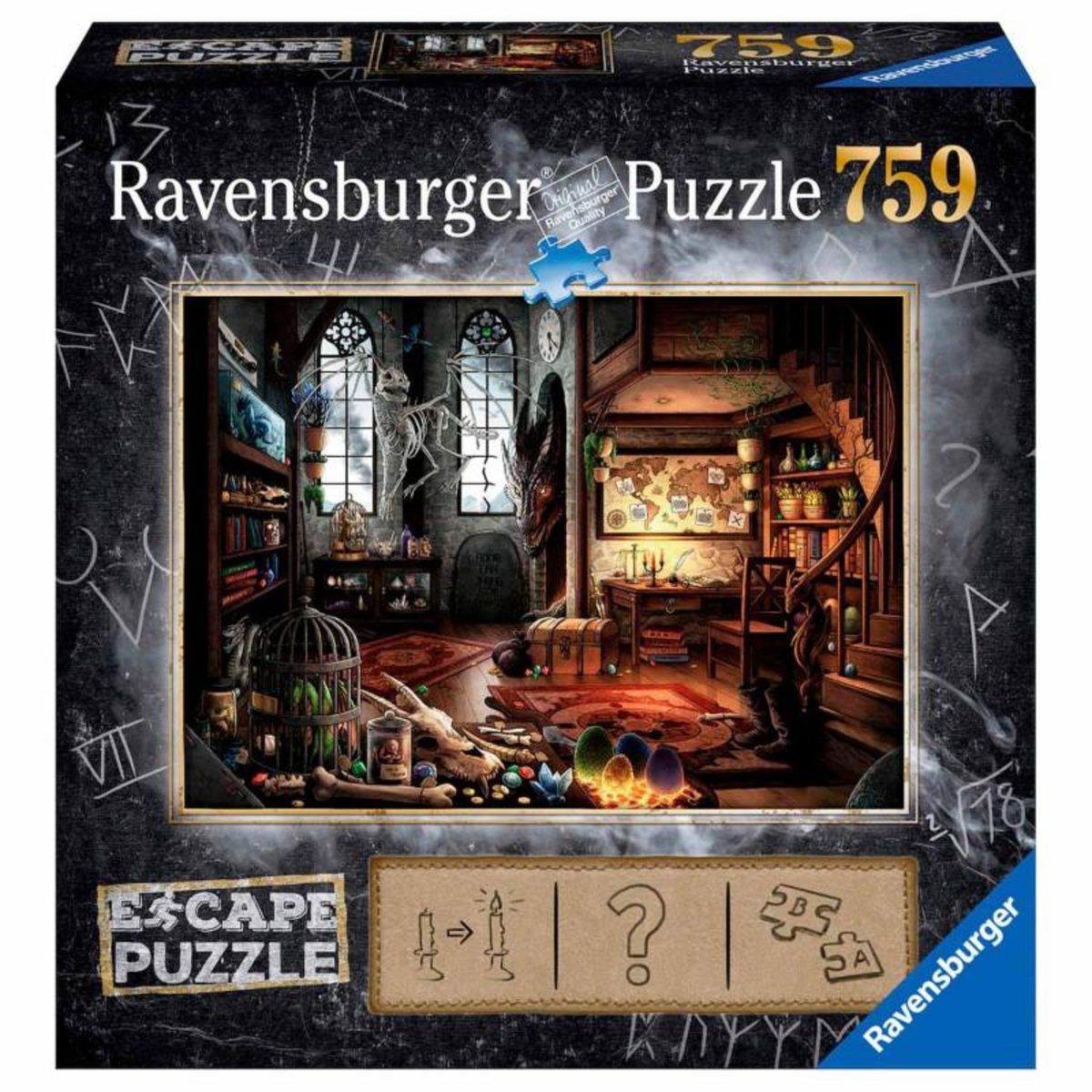 RAVENSBURGER Ravensburger Escape Room Puzzle - Dragons Laboratory, 759st