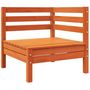 Voir la diapositive 4 : VIDAXL Canape d'angle de jardin coussins cire marron bois pin massif