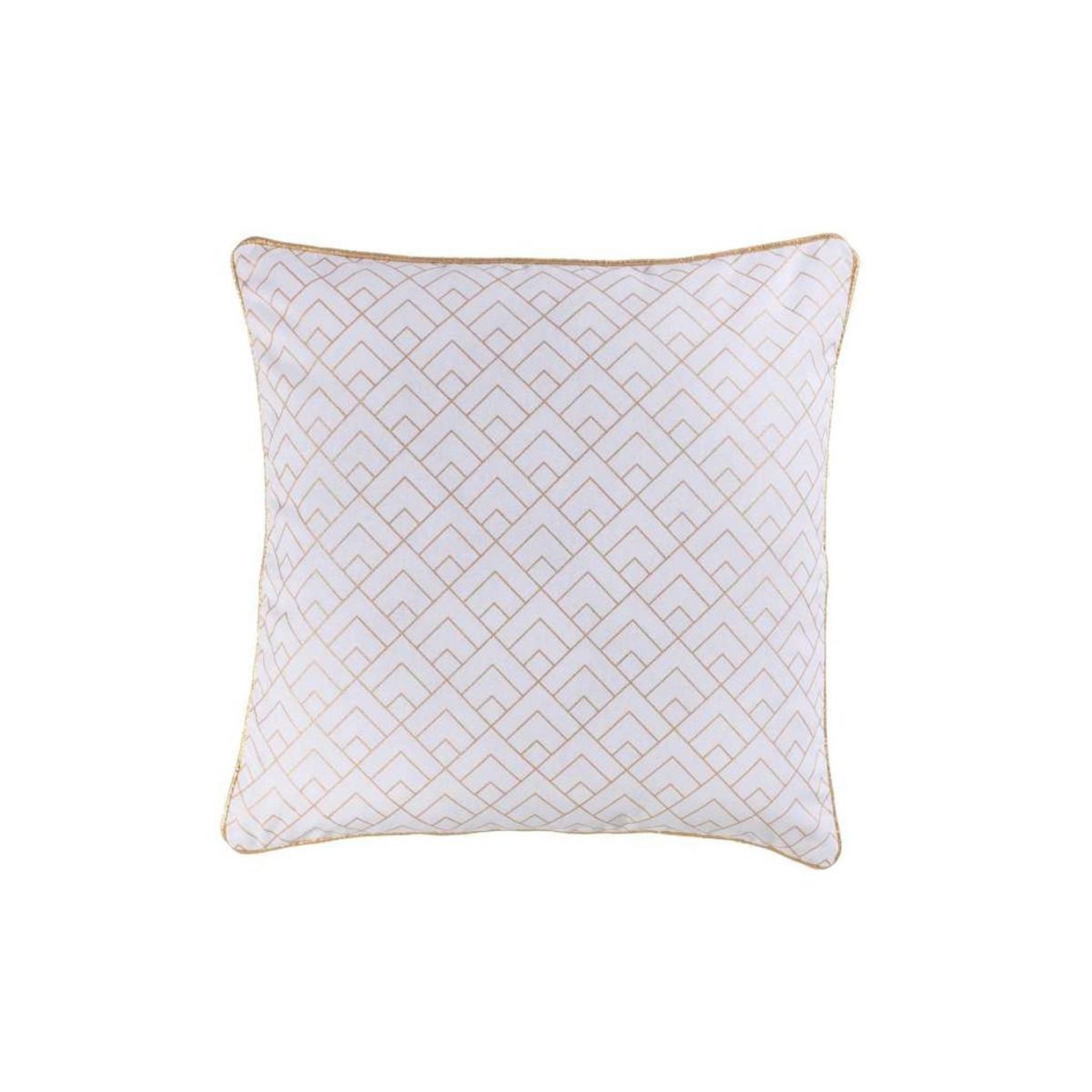 Douceur d'Intérieur Housse de Coussin Déco  Darma  40x40cm Or