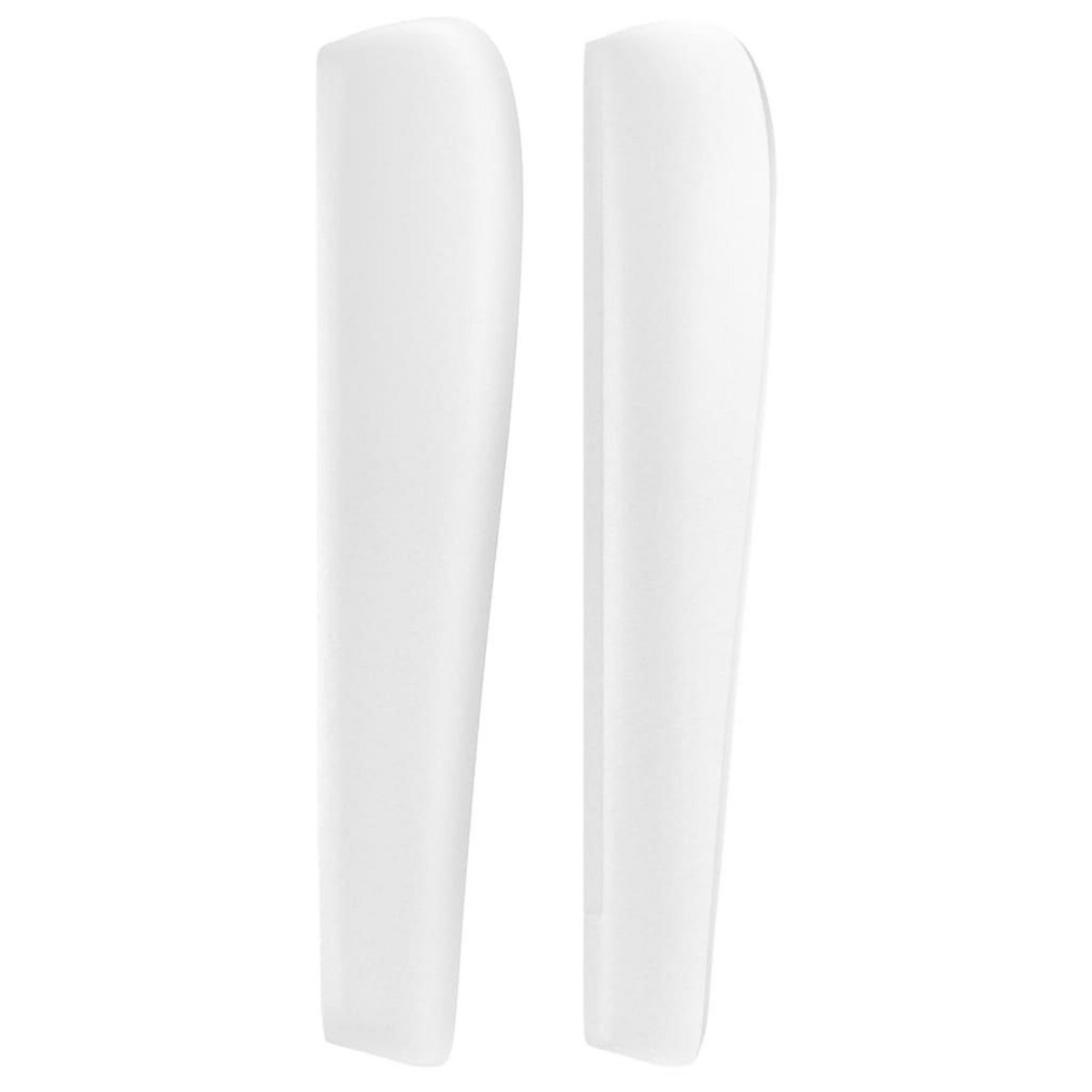 VIDAXL Tete de lit avec oreilles Blanc 83x23x118/128 cm Similicuir