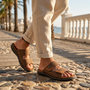 Voir la diapositive 2 : OZABI OZABI Sandales homme confort double scratch semelle memoire de forme