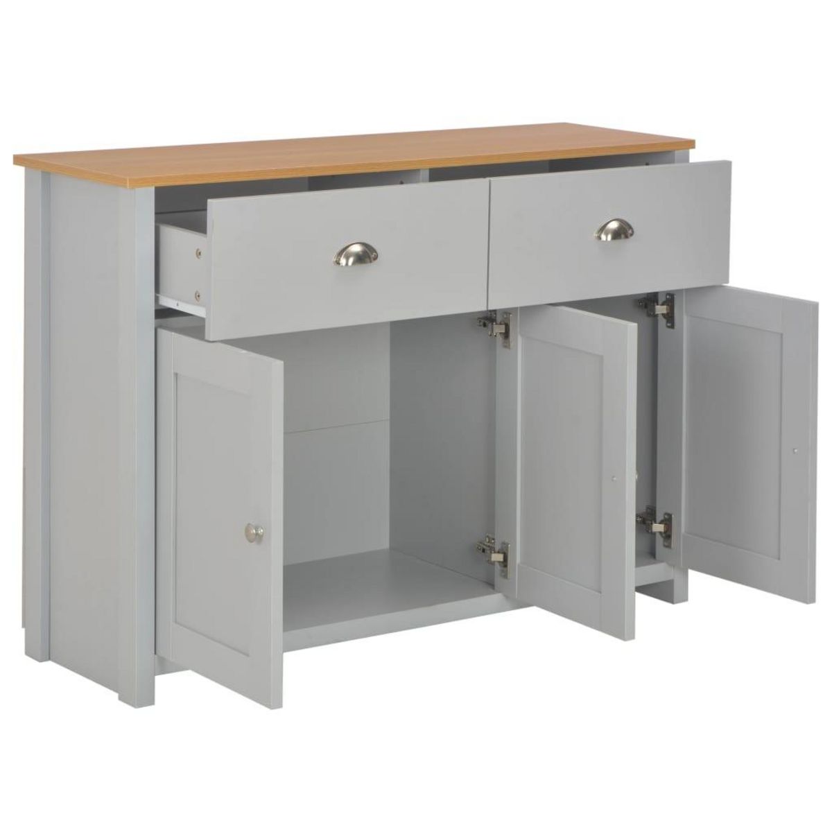 VIDAXL Buffet Gris 112x35x81 cm