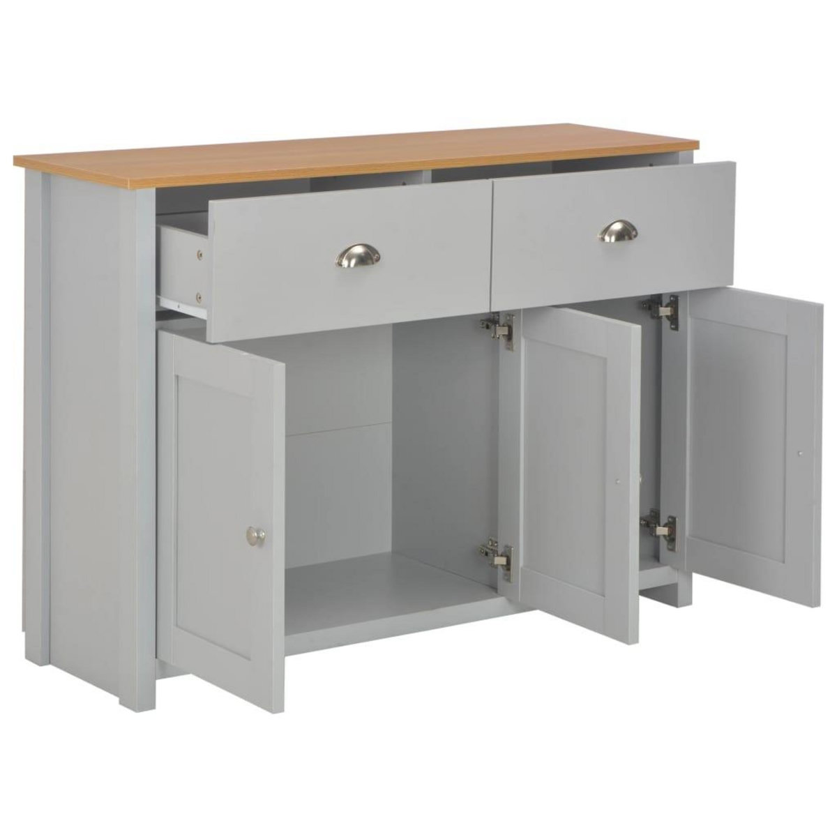 VIDAXL Buffet Gris 112x35x81 cm