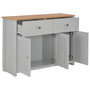 Voir la diapositive 2 : VIDAXL Buffet Gris 112x35x81 cm