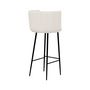 Voir la diapositive 6 : Rendez vous déco Chaise de bar Rosy en tissu 75 cm (lot de 2)