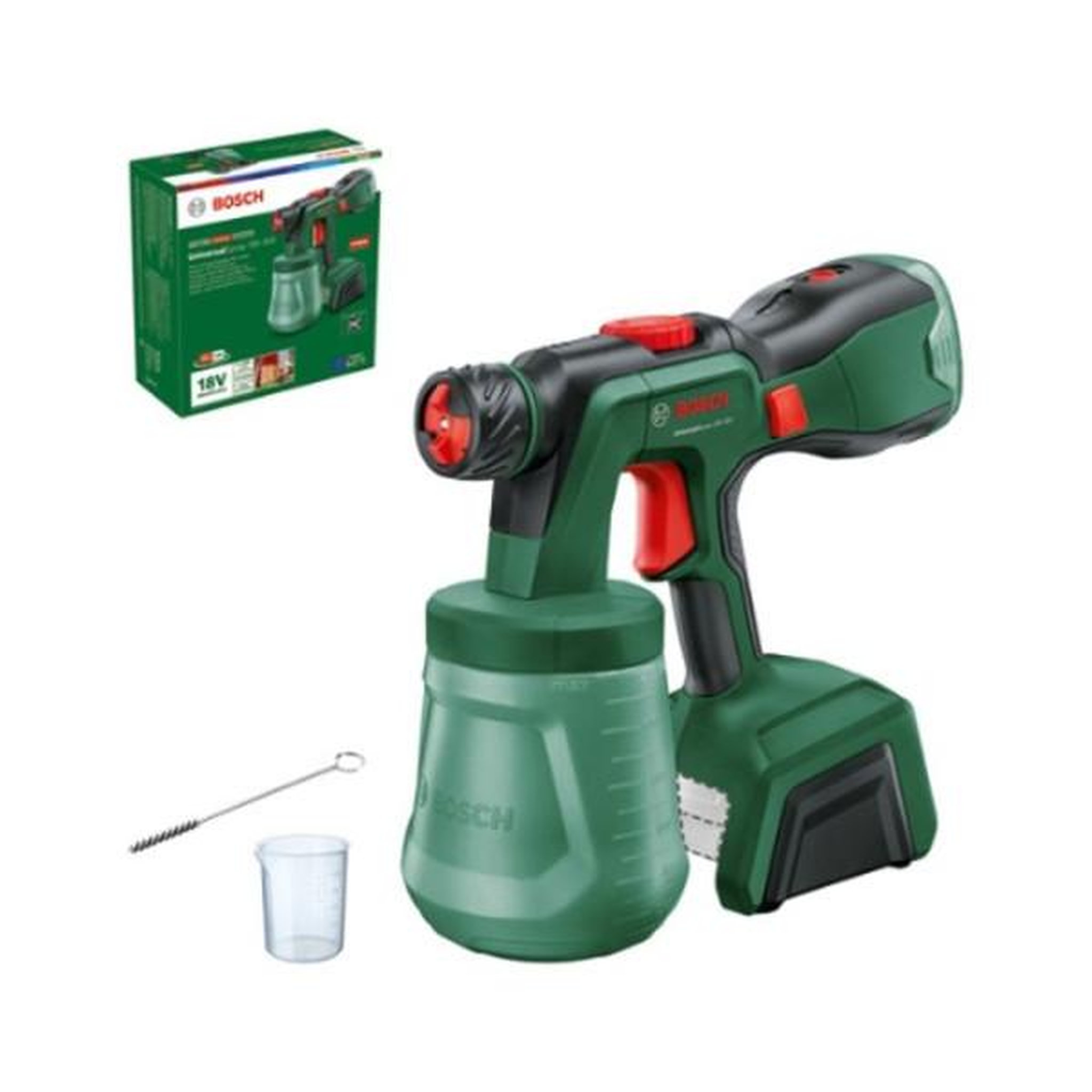 Voir la diapositive 2 : BOSCH Pistolet a peinture - BOSCH - UniversalSpray 18V-300 - Sans fil - Puissant - Portable