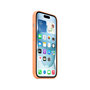 Voir la diapositive 3 : APPLE Coque iPhone 15 MagSafe silicone Sorbet orange