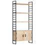Voir la diapositive 1 : VIDAXL Bibliotheque a 4 niveaux 80x30x180 cm Bois de manguier massif