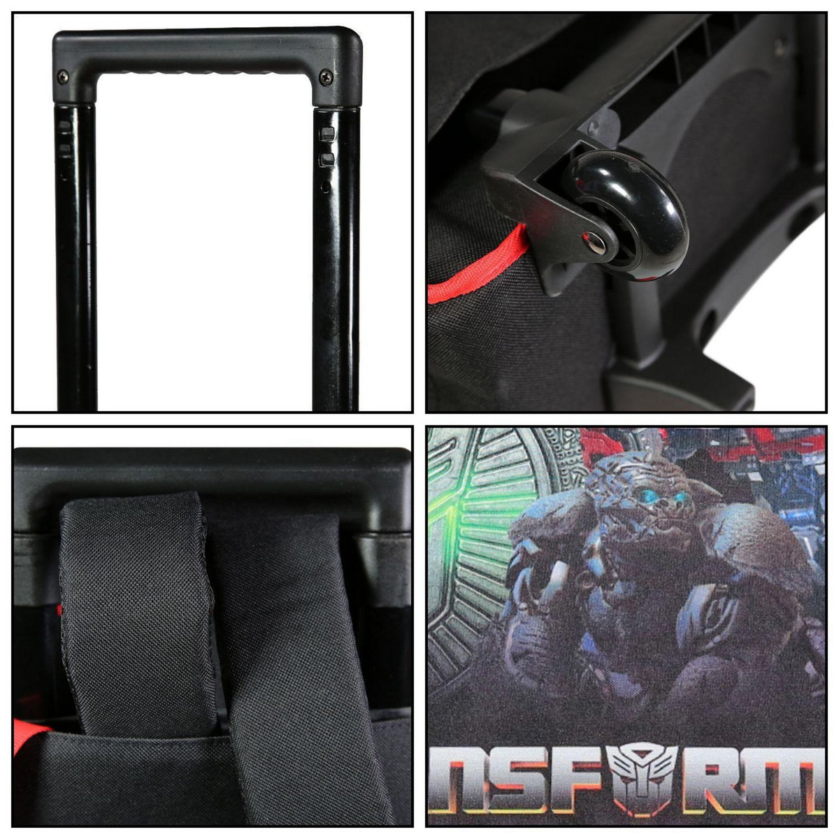 Bagtrotter BAGTROTTER Cartable à roulettes 38 cm Transformers Noir