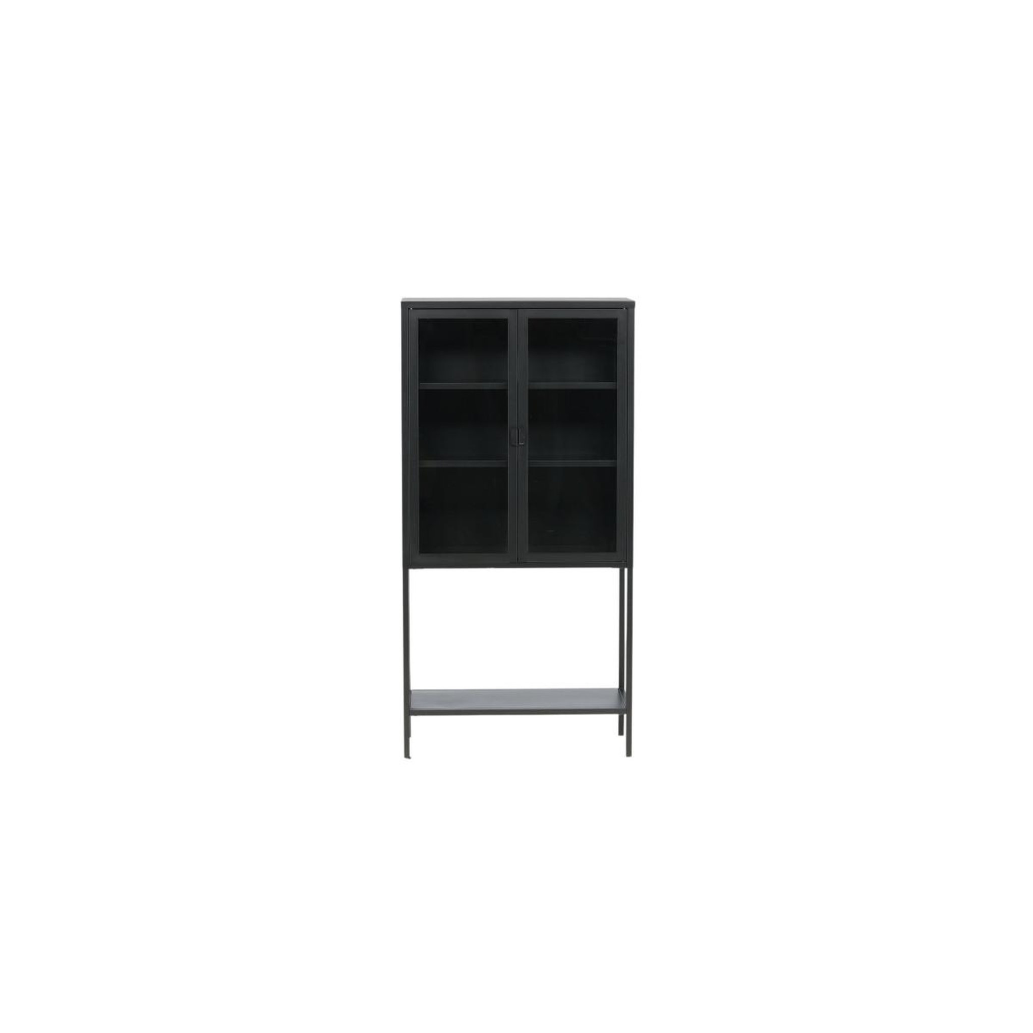 Voir la diapositive 2 : Paris Prix Vitrine 2 portes en verre  misha  150cm noir