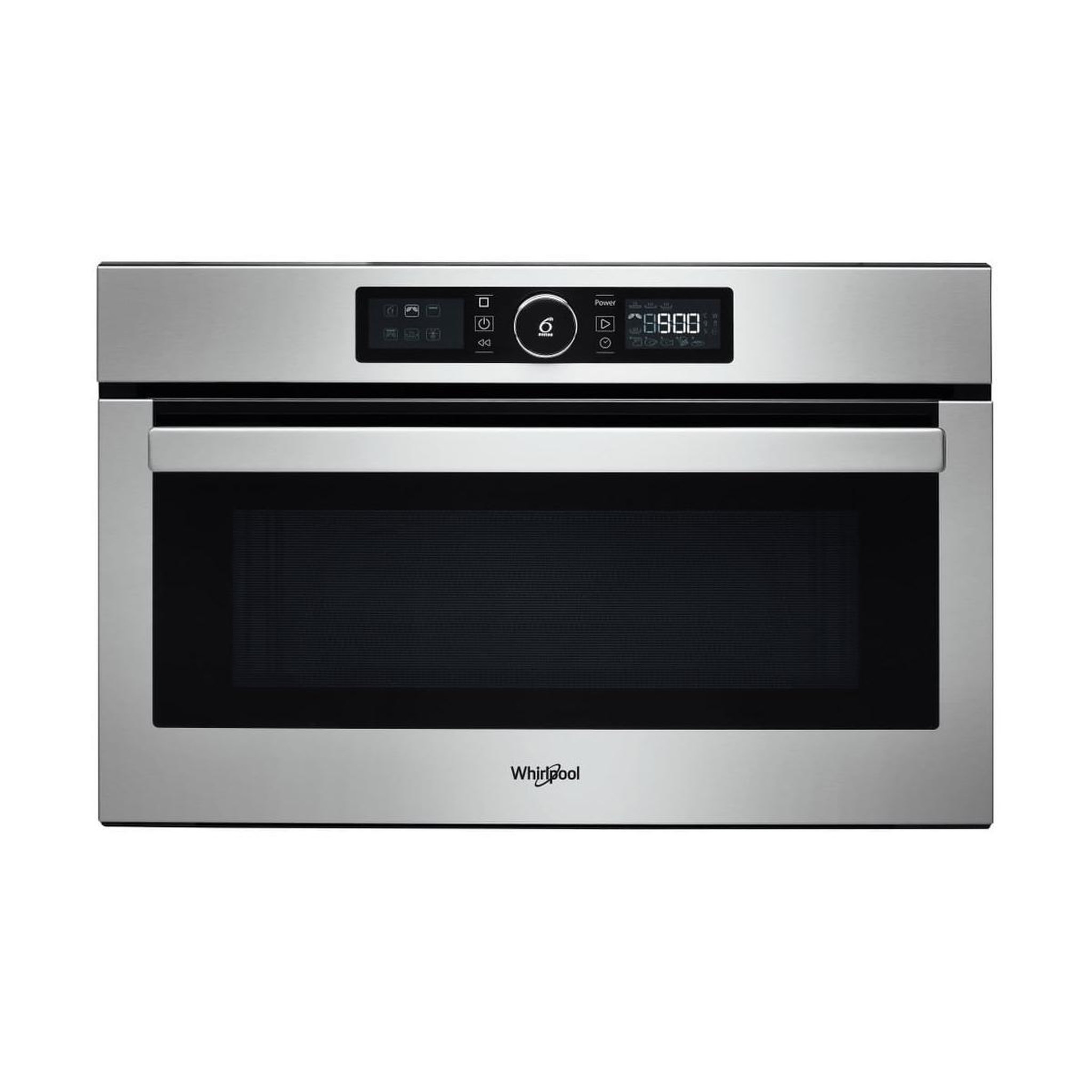 Voir la diapositive 2 : Whirlpool Micro-ondes gril encastrable 31l 1000w inox - AMW730IX