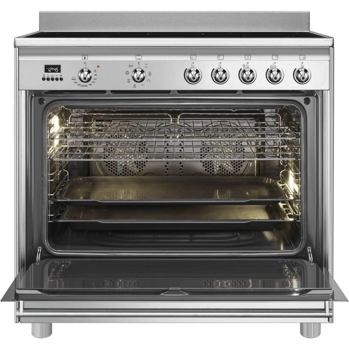 SMEG Piano de cuisson vitrocéramique SCD91CMX9 Vitro