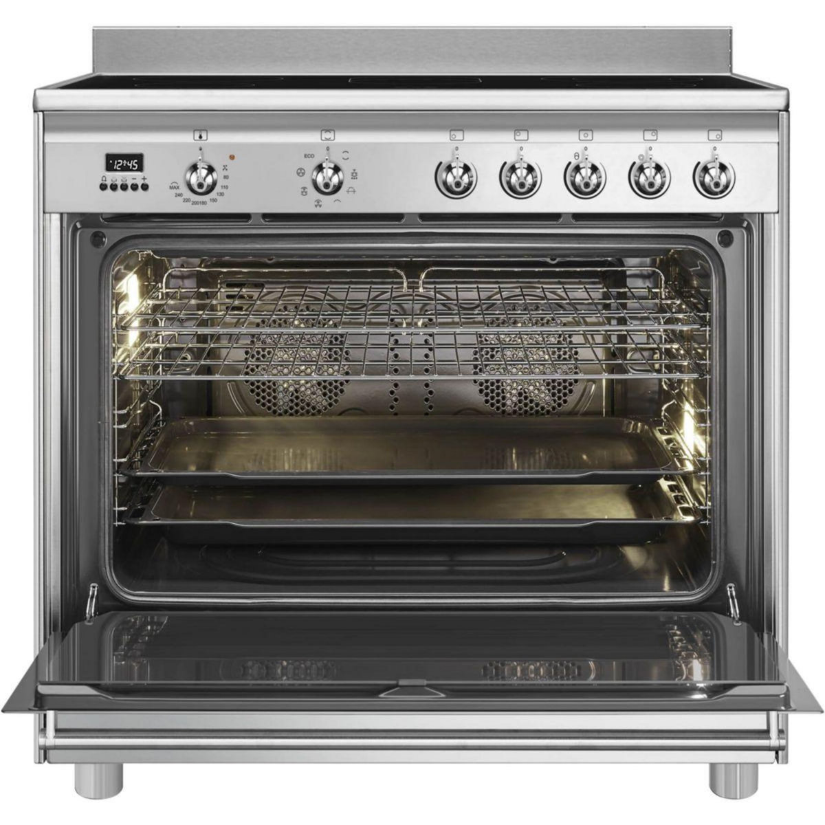 SMEG Piano de cuisson vitrocéramique SCD91CMX9 Vitro