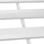 HESPERIDE Canapé de jardin en aluminium Allure - 2 places - Gris minéral et Blanc
