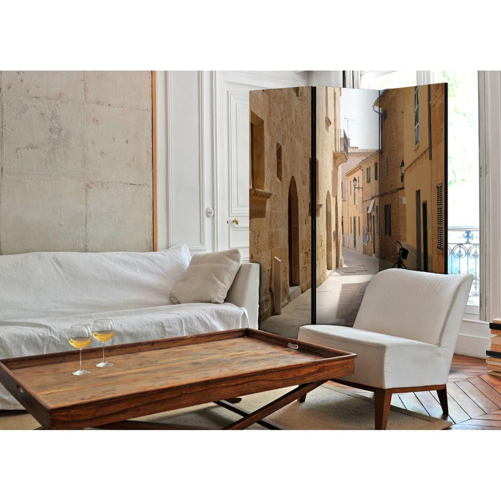 Voir la diapositive 2 : Paris Prix Paravent 3 volets  summer in mallorca  135x172cm