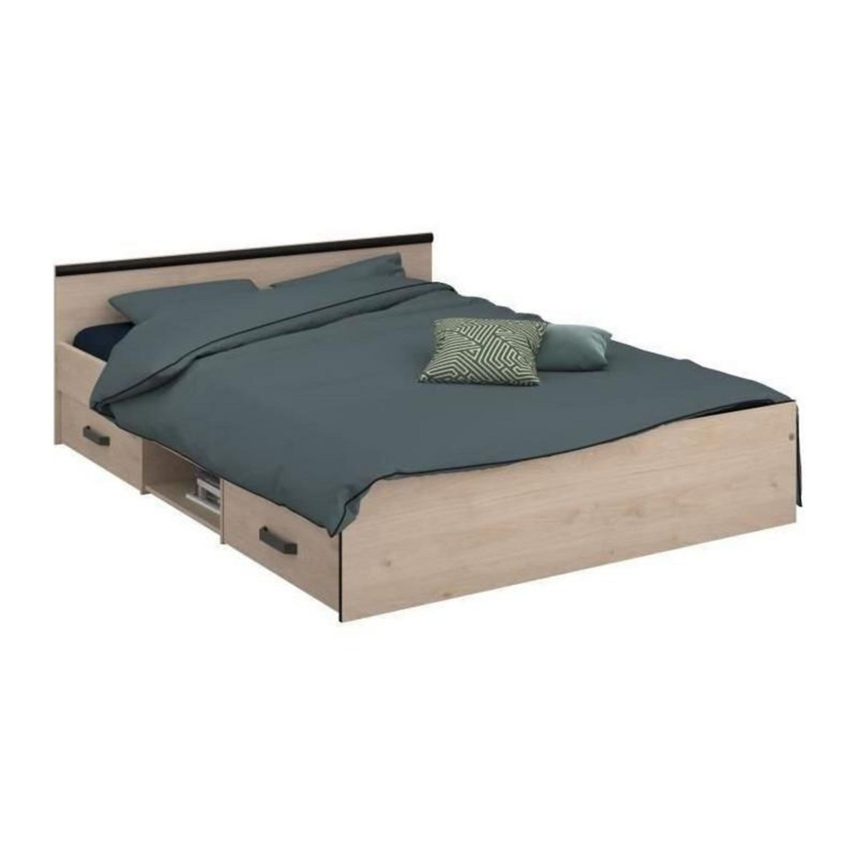 PARISOT Chambre complete adulte - ZODIAC INDUS - Chene et noir - PARISOT