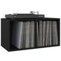 Voir la diapositive 5 : VIDAXL Boîte de rangement de vinyles Noir 71x34x36cm Bois d'ingenierie