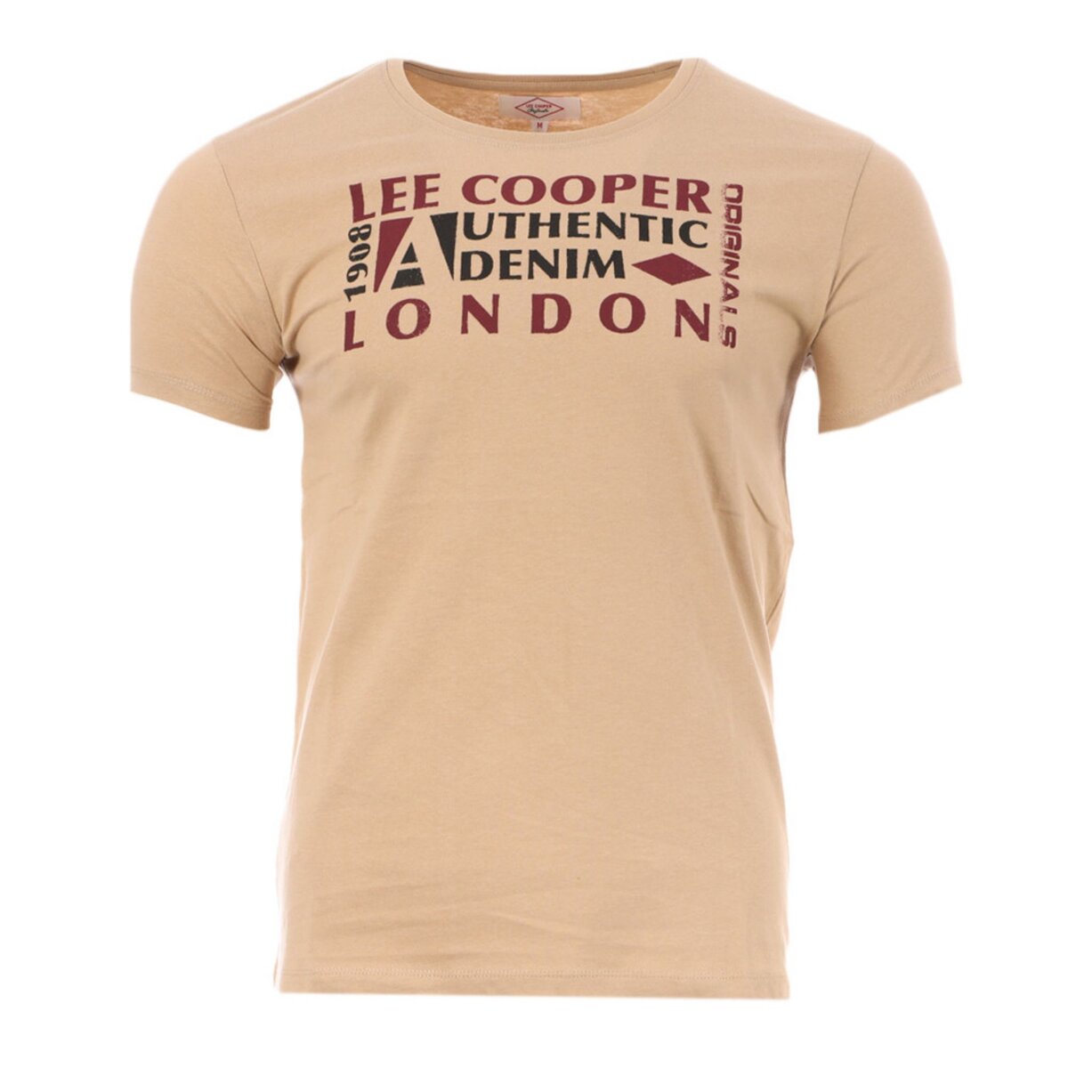  T-shirt Beige Homme Lee Cooper Ogari