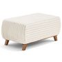 Voir la diapositive 1 : BEST MOBILIER Cristal - bout de lit - en fausse fourrure côtelée