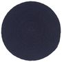 Voir la diapositive 2 : VIDAXL Napperons 6 pcs Bleu marine Plain 38 cm Rond Coton