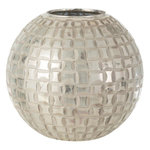 Paris Prix Photophore Déco en Verre  Alara  29cm Gris