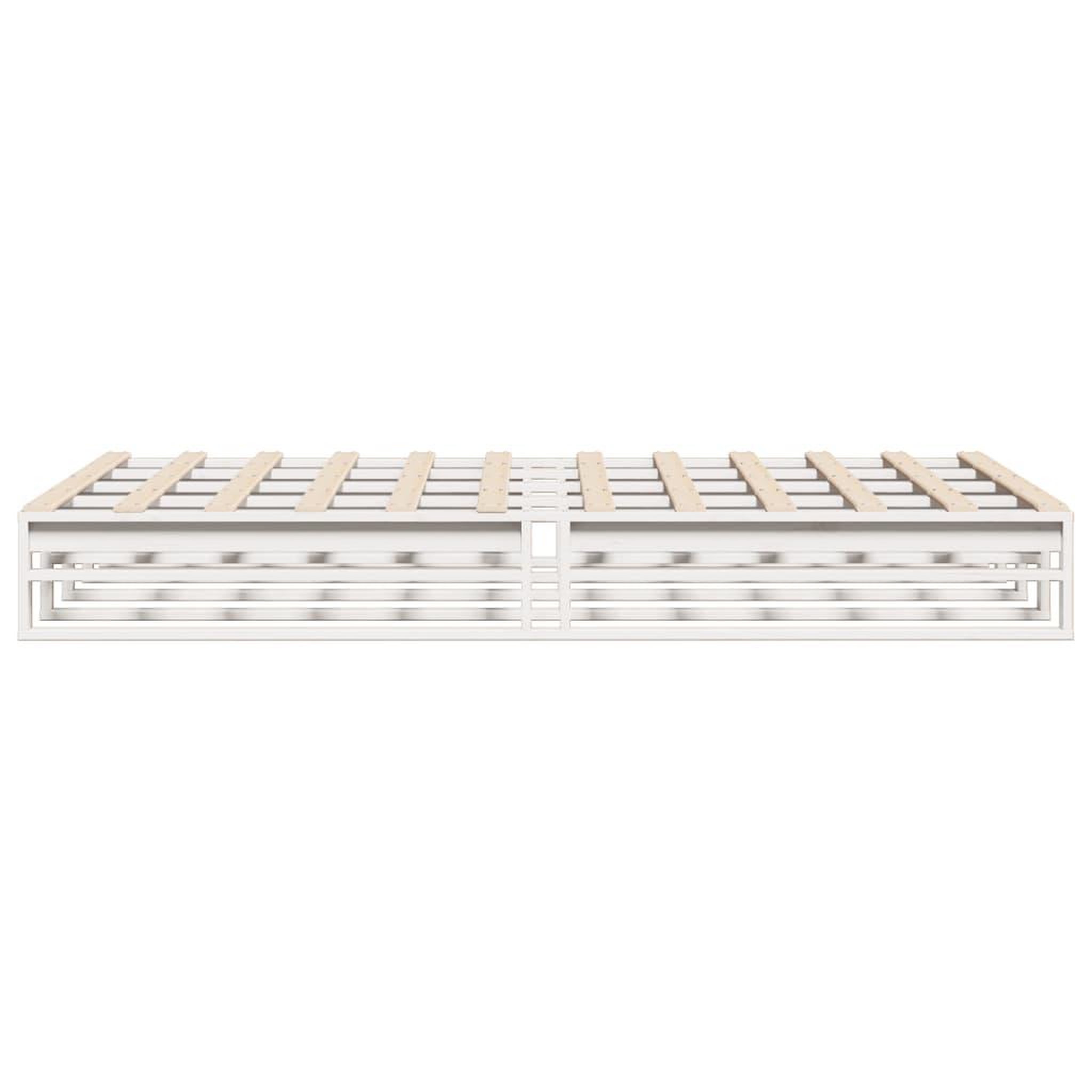 Voir la diapositive 5 : VIDAXL Cadre de lit sans matelas blanc 160x200 cm bois de pin massif