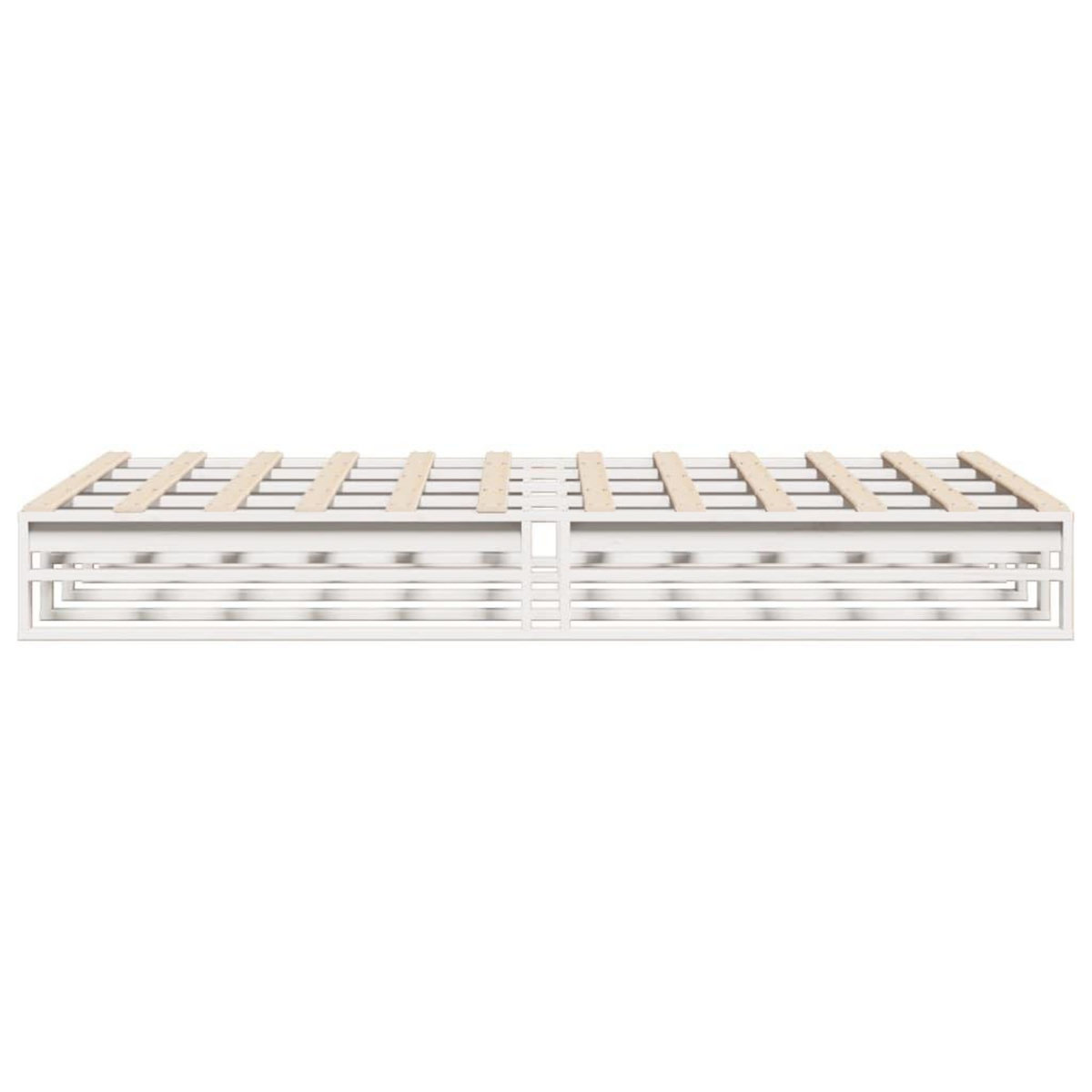VIDAXL Cadre de lit sans matelas blanc 160x200 cm bois de pin massif