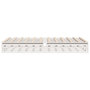 Voir la diapositive 5 : VIDAXL Cadre de lit sans matelas blanc 160x200 cm bois de pin massif