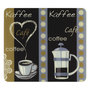 Voir la diapositive 1 : Wenko 2 Couvres-plaques multi-usage Arome du café - 56 x 50 cm - Multicolore