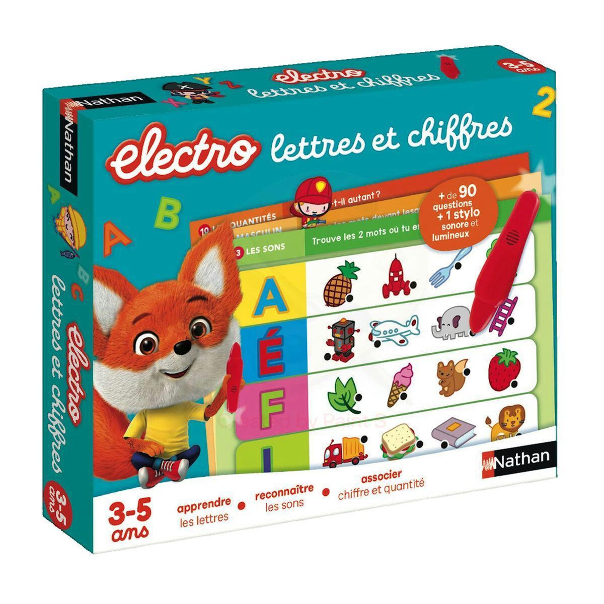 Nathan Jeu électronique Nathan Electro Lettres et Chiffres multicolore
