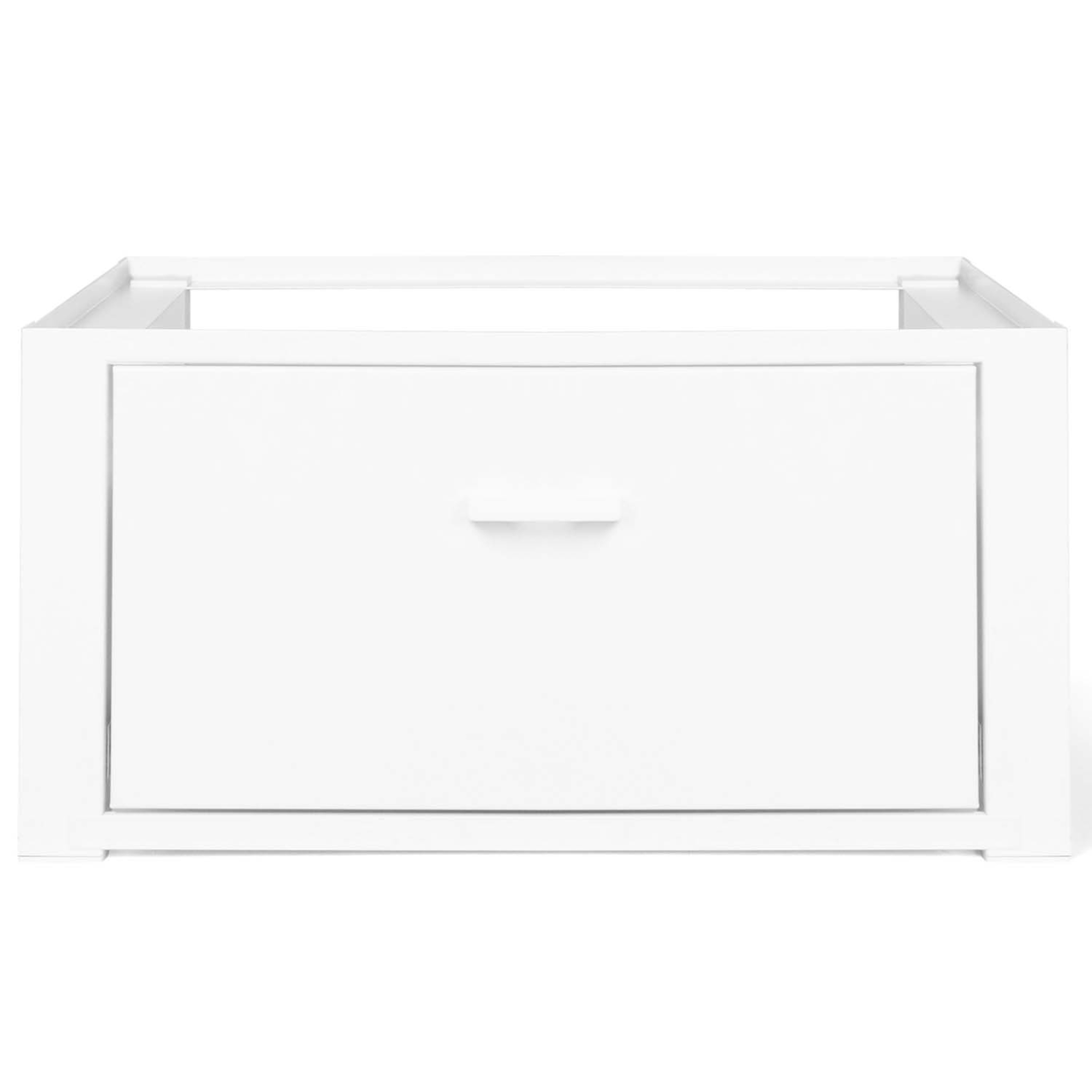 Voir la diapositive 3 : ID MARKET Support pour machine à laver 63 x 54 cm socle réhausseur en métal avec tiroir