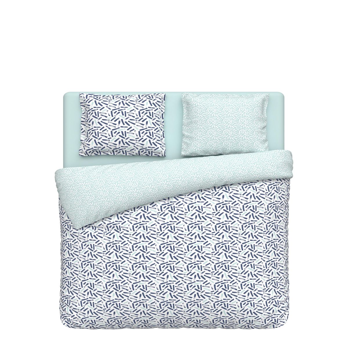 ACTUEL Parure housse de couette en polycoton SWING