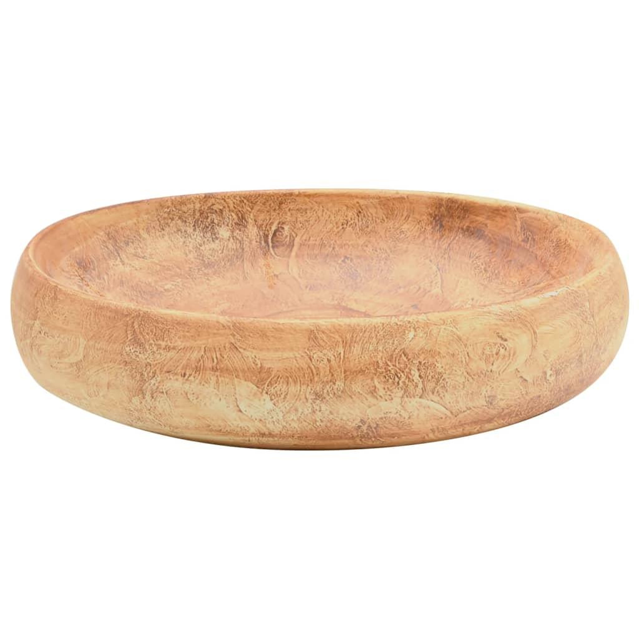 Voir la diapositive 4 : VIDAXL Vasque a poser marron ovale 59x40x15 cm ceramique