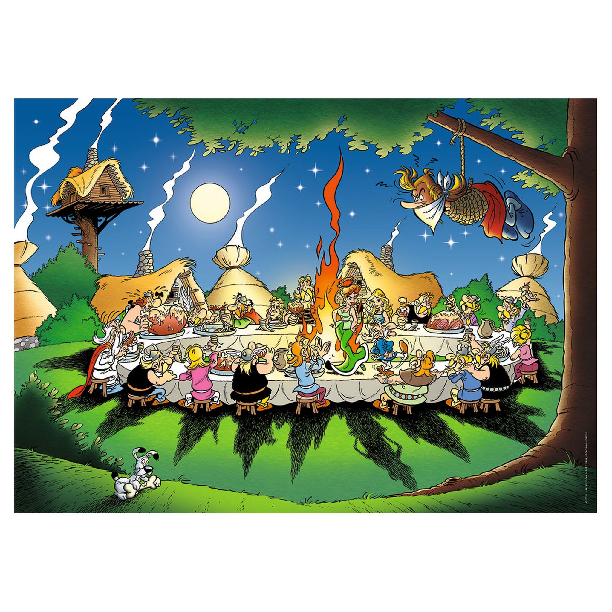Voir la diapositive 2 : Puzzle 1500 pièces Le banquet Astérix