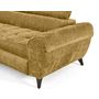 Voir la diapositive 5 : LISA DESIGN Marlo - canapé d'angle gauche 5 places convertible avec coffre et têtières en velours texturé