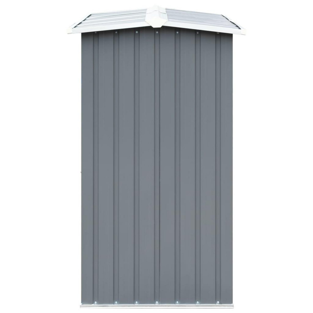 VIDAXL Abri de stockage de bois Acier galvanise 330x92x153 cm Gris