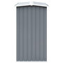 Voir la diapositive 4 : VIDAXL Abri de stockage de bois Acier galvanise 330x92x153 cm Gris