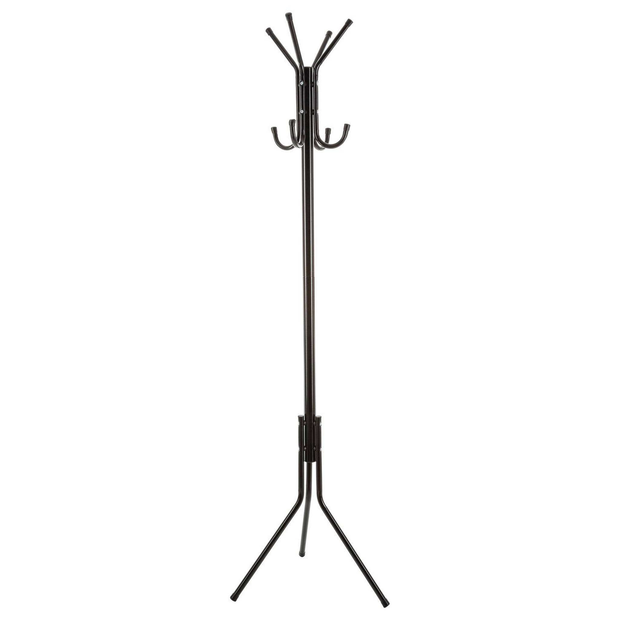 ATMOSPHERA Porte manteau en métal 8 crochets - h. 176 cm - noir