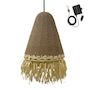 Voir la diapositive 1 : Lumisky Suspension d'extérieur nomade solaire PALOMA Beige Herbe marine D40 cm